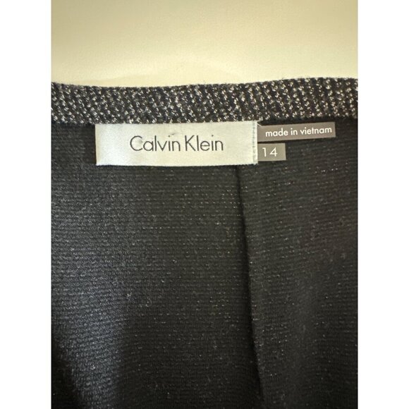 Calvin Klein Charcoal Grey High-Waist Skirt Size 14 - Picture 4 of 4